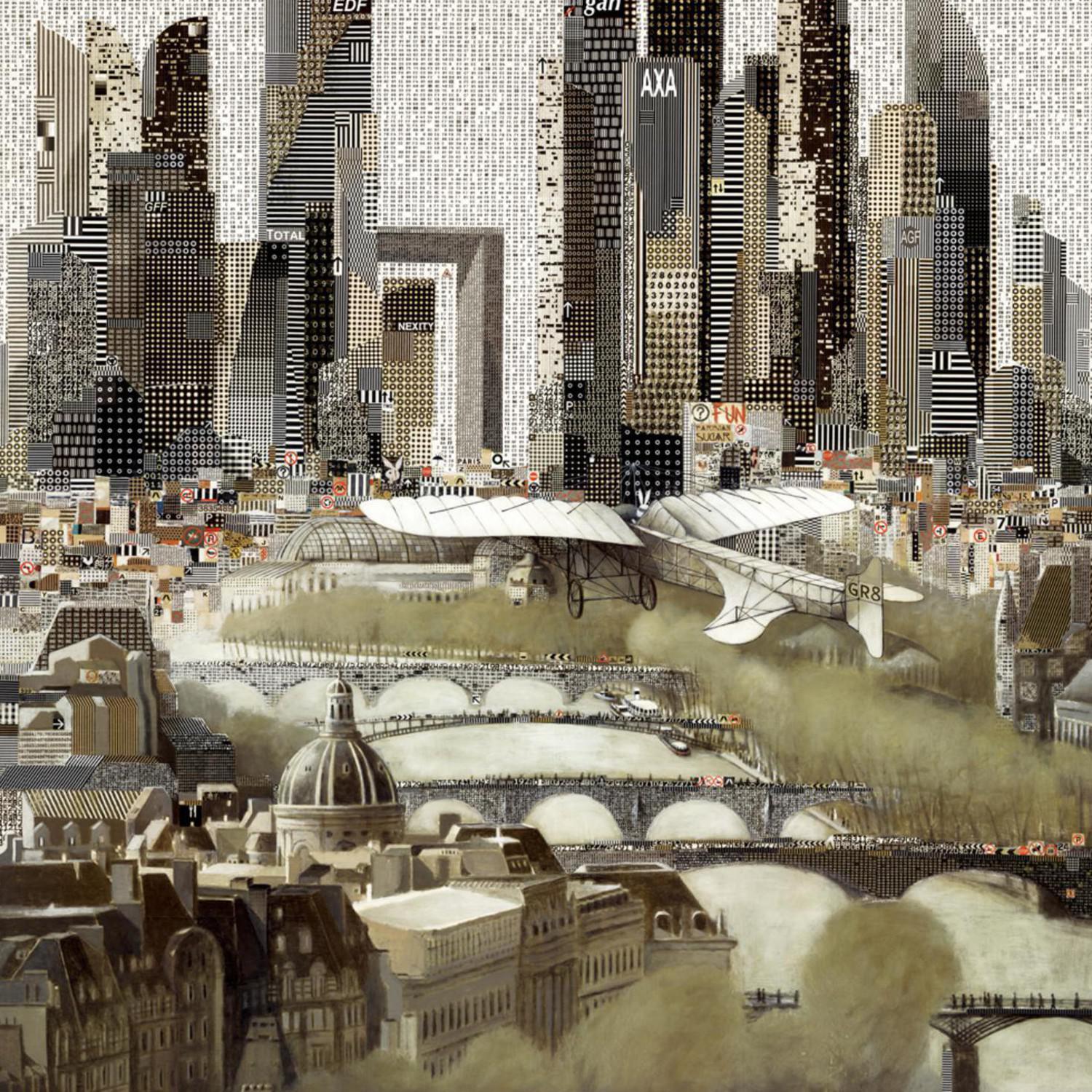 La Defence  (Другая геометрия). Лилия Баласанова. 2010, авторская техника, 120x120